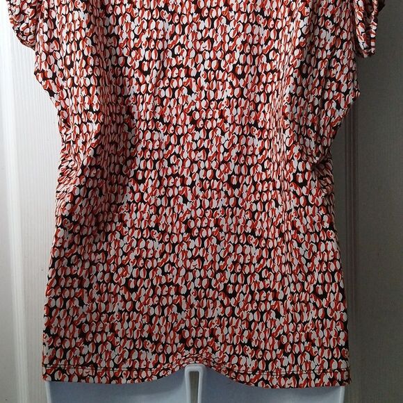 Worthington Stretch printed blouse Sz XLEUC - Picture 6 of 8